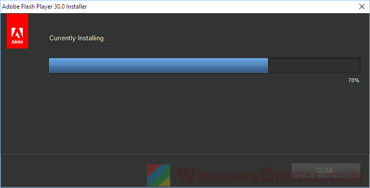 flash player for windows 10 offline