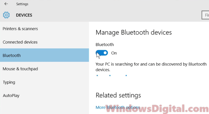 bluetooth mouse not working windows 10