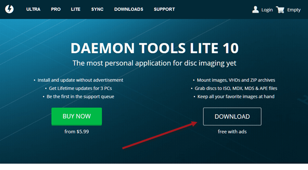 daemon tools lite x64 win7