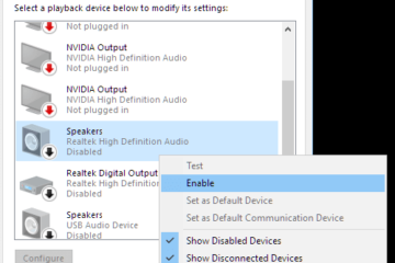 nvidia high definition audio windows 10 not working